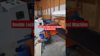 Mechanical Lock standing seam roof #machine #roofer #roofing #manufacturing #construction #steel