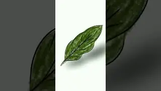 Drawing leaf for Journal |Digital Art Academy| #shorts #ytshorts #youtube #youtubeshorts #art