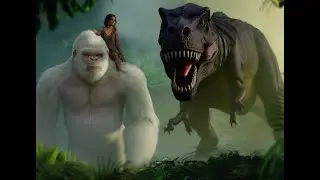 When Explorers Meet a Giant White Gorilla | Jungle Survival | Full Movie