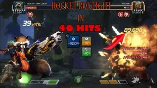 Rocket Racoon Takes ROL Storm in 40 Hits! - absolute God with Tech power boost - contest of champion