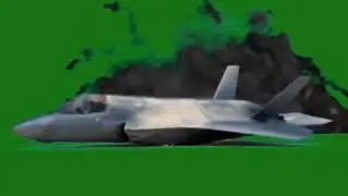 💥DESTRUCCI&Oacute;N AVI&Oacute;N pantalla verde ✈️ Efecto explosi&oacute;n aeronave chroma key con SONIDO 🔊