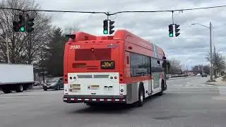 NICE Bus: 2021 Gillig BRT+ CNGs 2030 & 2033 n20H