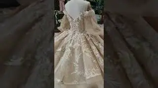 HTL544  Champagne Ball Gown Wedding Dress Suzhou Love Season Wedding Dress