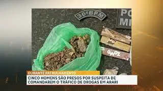 Arari: Polícia Militar prende cinco pessoas e apreende drogas e veículos