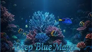 Underwater Aquarium Journey  | Calming Music & Marine Life