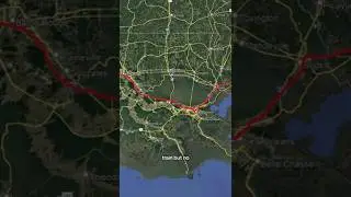 Interstate 10's Extremely Ineffecient Route #geography
