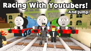 Crazy Race With Youtubers! Roblox Racing