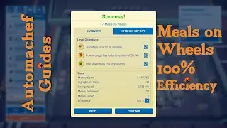 Automachef Tips & Tricks - Meals On Wheels 100% Efficiency