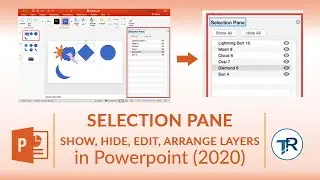 SELECTION PANE , SHOW, HIDE, EDIT, ARRANGE LAYERS IN POWERPOINT (2020)