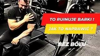 Bolą Cię BARKI na SIŁOWNI !? PRZESTAŃ robić te 3 BŁĘDY ! I zacznij TO ^