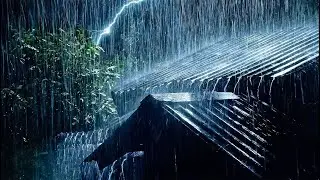 Gentle Night Rain ~ Rain Sounds for Sleeping ~ Thunderstorm Sounds, Relax, White Nouse, ASMR