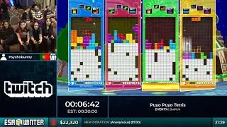 #ESAWinter18 Speedruns - Puyo Puyo Tetris [Multiplayer] by Maral, Michi, AnnieFuchsia and PsychoBunn