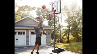 Panier de Basket Exterieur - Hauteur Réglable de 1,35 à 3,05m - Panier de Basket Enfant et Adulte