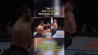 Top 5 Self Control Moments in UFC #shorts #ufc #mma