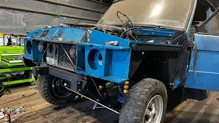 Range Rover Classic 2 door restoration part 14 - front end fit up
