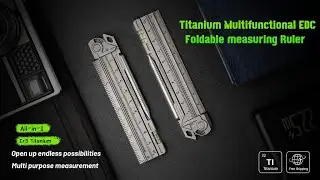 Now on Kickstarter: COMANDI - Titanium Multifunctional Foldable Measuring Rule