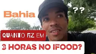 Quanto fiz em 3 horas no Ifood bike! 