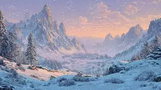 Beautiful Snow Falling Background | Relaxing Winter Snowfall Stock Footage