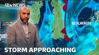 Шторм «Бенджамин» обрушится на Великобританию: кто пострадает больше всего? | ITV News