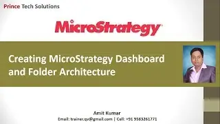 MicroStrategy Tutorial | Creating MicroStrategy Dashboard and Folder Architecture (Part-2 of 60)