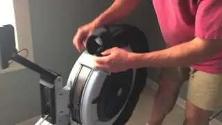 CBreeze fan install on Concept2 rowing machine