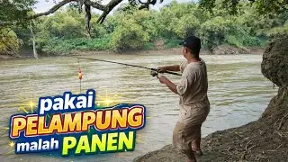 PANEN...! PAKAI PELAMPUNG MANCING DI LOKASI PENUH IKAN BESAR