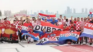 Hrvatski navijači ispred hotela Hilton Doha napravili pravu navijačku atmosferu