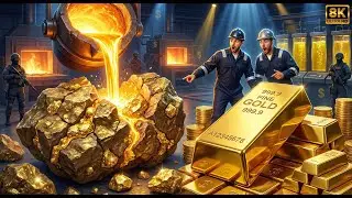 Inside a Modern Gold Refinery From Raw Gold Ore to Pure 999 9 Fine Gold Biscuits Full Process