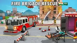 New 2026 car Fire Brigade Game 🚒 | Extreme Fire Rescue Mission 🔥 | Firefighter Gameplay