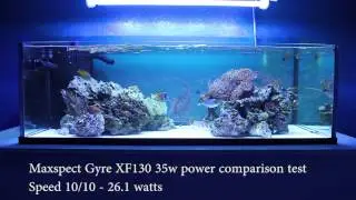 Maxspect Gyre XF130 speed/power comparison
