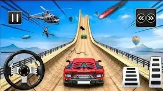 Mega Ramp Car Jump 😱 | Impossible Stunts Gameplay | Android Car Game
