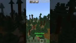 Largest taiga Biome seed in Minecraft #minecraftpe #peacefulgamerz