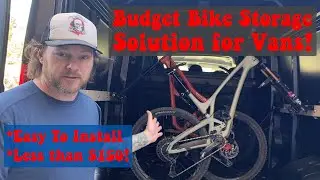 CHEAP & EASY! DIY #VANLIFE BIKE STORAGE RACK. NO DRILLING!