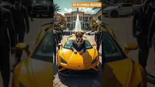 Billionaire Dog's Lavish Life | Lamborghini Ride with Bodyguards 🐶💸
