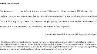 Latin Oratory Level 1 2020