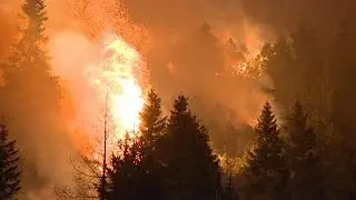 Warm Alpine weather brings fires and flowers