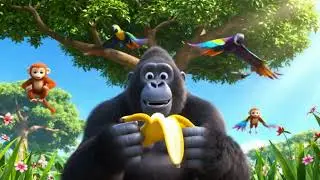 Gorilla Poem for Kids | Fun Jungle Rhyme with Animals WITH HARMONY KIDS