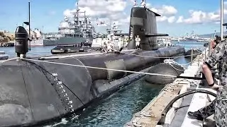 Australian Submarine Arrives At Pearl Harbor Naval Base