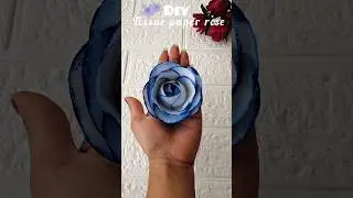 how to make flower with tissue paper/ tissue paper rose #shorts #diyrose