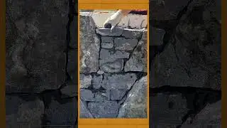 Professional Natural Stone Fence Construction #professionalmasonry #builderlife#construction