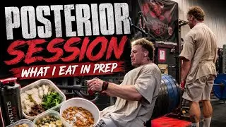 Posterior session | Heavy deadlifts | What I eat during prep | Prep week 7
