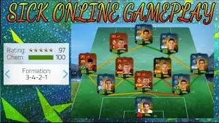 Fifa 16 UT Mobile Online DIVISION 1 GAMEPLAY using 197 SQUAD Android iOS Phones! So freaking tough!!