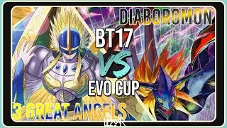 3 Great Angels vs Diaboromon [Digimon TCG BT17 EVO Cup] Match Commentary