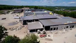 Overall View of the New Edward Little High School in Auburn Maine