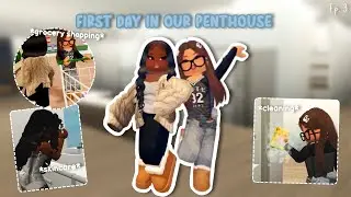 First Day in our New Penthouse 📦🧸 || Bloxburg Rp 🎬 || Loving Raina✨