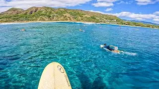 Surfing Beautiful Lēʻahi | 4K