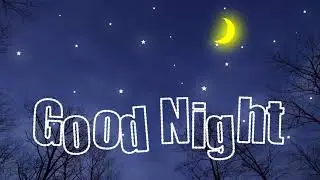 Good Night Animation Motion Graphics Free Footage Download