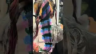 Check this #tricolor holographic hair #haircolor #hair #pravana #colorcorrection  #althair #hair