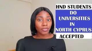 HND TO MASTERS IN NORTH CYPRUS UNIVERSITIES!