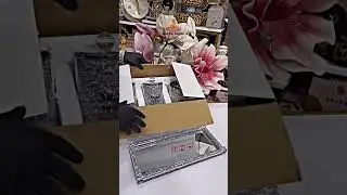 L&uuml;ks Simli Kahve & Şeker Kavanoz Seti &ndash; Aynalı Tepsi Hediyeli | Luxury Glitter Storage Set